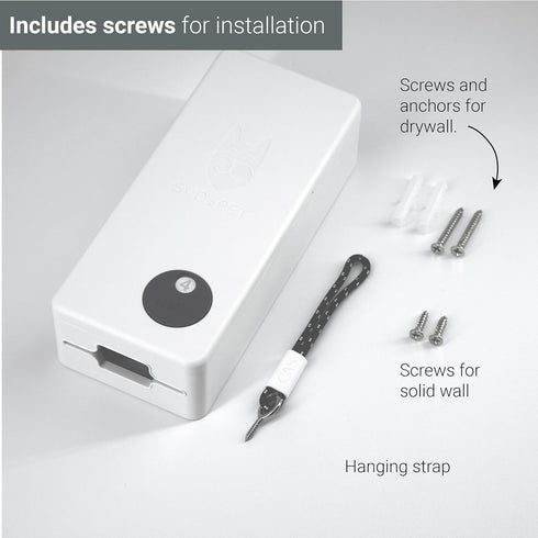 SVD.PET Dog Poop Bag Dispenser, Outdoor or Indoor Pet Waste Bag Dispenser Station, Wall Mount or Hanging with Strap.