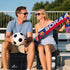 Sportneer Stadium Seats with Back Support: Height Adjustable Thick Padded Stadium Seats with Pocket, Shoulder Strap
