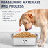 Stainless Steel Dog Bowls for Large Dogs, High Capacity Metal Food and Water Bowls, 0.85 Gallons
