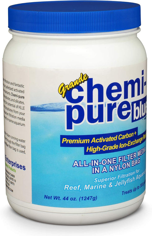 CPBLU44 Chemi-Pure Blue Grande Aquarium Filtration, 44 oz, Black