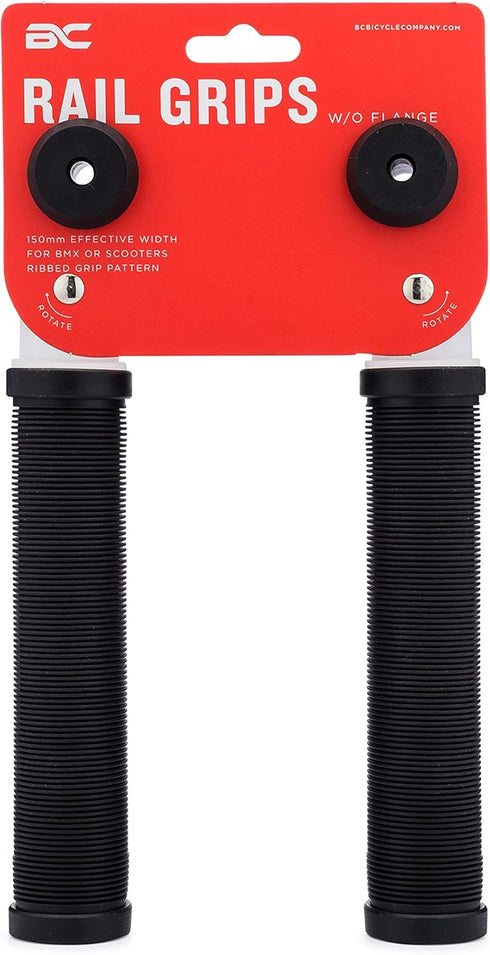Ronin Grip Without Flange - Flangeless BMX Bike and Scooter Handlebar Grips with End Plugs