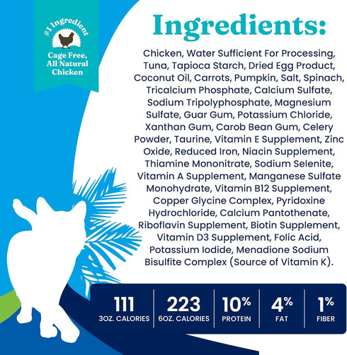 Solid Gold Wet Cat Food Pate for Adult & Senior Cats - Real Chicken & Coconut Oil, High Protein Grain Free, 6oz (16