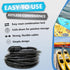 Lumintrail Extra Long Coiled Bike Cable Lock, 30ft 3/8 Inch Weatherproof Locks for Kayak, Bike, Scooter, Outdoor