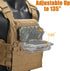 tactifans Tactical Plate Carrier Phone Mount, Universal Molle Phone Holder,Tactical Phone Holder Foldable Navigation