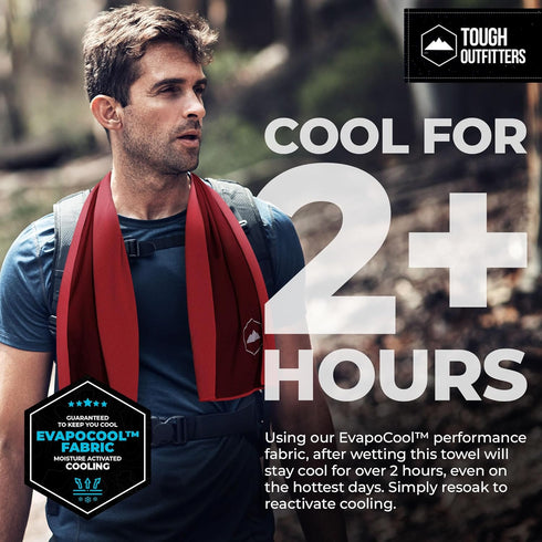 Tough Outdoors Cooling Towel - Ice Wrap & Sweat Rag for Neck & Face, Perfect for Gym, Yoga & Sports