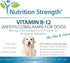 Vitamin B12 for Dogs: Plus Folate & Calcium, Supports Nervous System, Blood Cell Formation, 120 Chewable Tablets