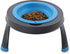 Dexas Pets Single Elevated Pet Feeder, 4 Cup Capacity, Pro Blue