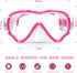 Seago Kids Swim Goggles Snorkel Diving Mask - Anti-Fog 180° Clear View for Youth (5-15)