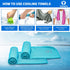 Sukeen Cooling Towel (40"x12") - 4 Pack Soft Breathable Microfiber Towel for Yoga, Sport, Gym, and More