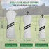 Golf Club Head Covers Set, 4pcs or 1pc Golf Accessories for Woods and Driver Fairway Hybrids