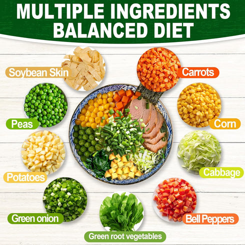 8oz 9 Dried Ramen Toppings, Dehydrated Vegetables for Instant Noodles & Miso Soup, Plant-Based Add-Ins for Chicken