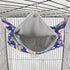 Bird Double Hammock Warm Nest Bed for Parrot, Budgie, Cockatiel, Lovebird, Hamster (L)