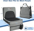 Stadium Seats with Back Support and Cushion, Folding Stadium Chair Includes Shoulder Strap and Cup Holder, Portable