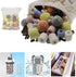 15 in 1 Aquarium Filter Media Bio Balls and Ceramic Rings, 500g Mesh Bag with Zipper for Fish Tank Pond