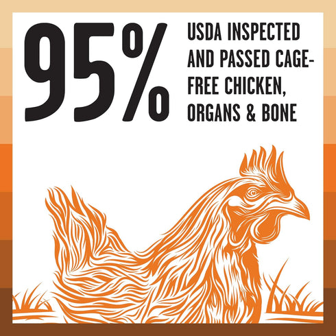 BIXBI Rawbble Freeze Dried Cat Food, Chicken Recipe, 3.5 oz, 95% Meat and Organs, USA Made