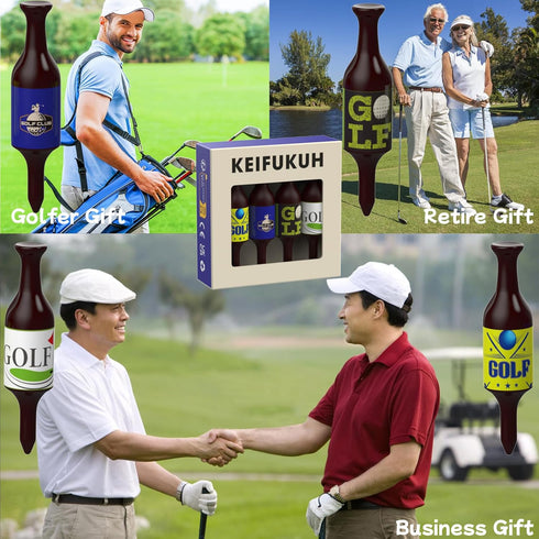 Funny Golf Tees for Men - Unique Birthday Gifts for Dad, Golfers Accessories, Christmas Stocking Stuffers