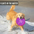 Hyper Pet 9" Flippy Flopper Flying Disc Dog Toy, Soft, Floats in Water, Safe on Teeth, Pack of 1, Purple Swirl