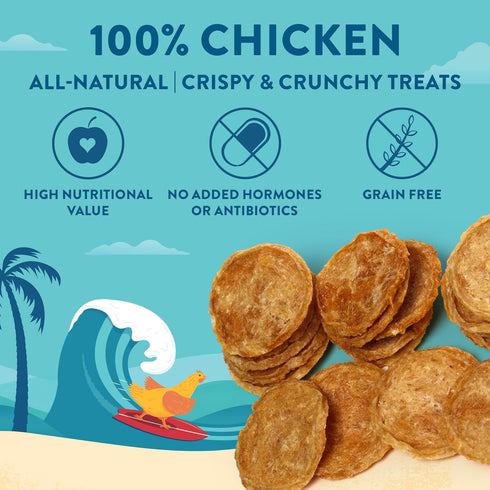 Just Chicken Chips - All Natural Healthy Dog Treats, 16oz for Small, Medium, and Large Breeds