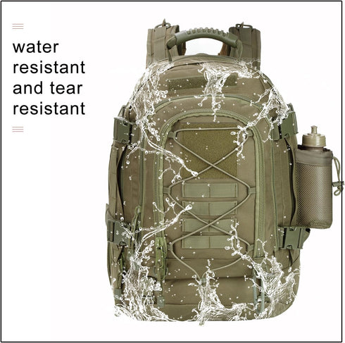Greencity 3 Day Tactical Backpack, Large Capacity Army Molle Bag for Hunting