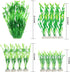 MyLifeUNIT 13 Pack Artificial Aquarium Plants, Plastic Seaweed Water Plants for Fish Tanks (Green)
