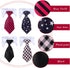 4 Pieces Cat Dog Tie with Collar Adjustable Puppy Pets Formal Necktie Collars Cat Dogs Bow Ties for Cat Small Dogs Grooming Costume Accessories