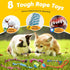 Zeaxuie 25 Pack Luxury Dog Chew Toys - Puppy Chew Toys with Ropes, Treat Ball and Squeaky Toys for Teething Small Dogs