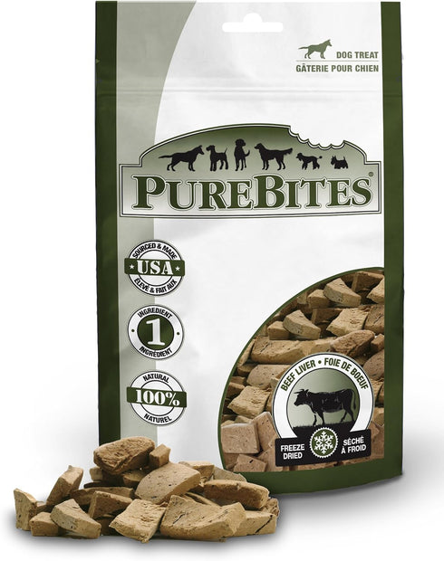 PureBites Beef Liver for Dogs – Value Size, 8.8oz / 250g