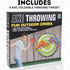 Foam Axe Throwing Game, Indoor Outdoor Toy with 4 Foam Axes and 22” Easy Fold Target for Kids and Adults