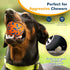2 Pack Upgraded Indestructible Dog Tennis Balls for Aggressive Chewers, Interactive Durable Bouncy Chew Balls