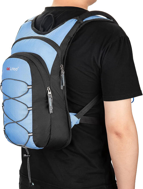 Gelindo Hiking Hydration Pack Water Backpack, Insulated with 2L BPA Free Bladder for Men, Women