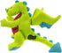 goDog Dragons Squeaky Plush Dog Toy - Green, Small with Enhanced Chew Guard