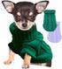 Small Dog Sweater, 2 Pieces, Cold Weather Dog Clothes for Small Dogs, Pet Cat Sweater Outfits (Small)