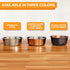 Neater Pet Brands Hammered Decorative Designer Bowls, Luxury Style Premium Dog and Cat Dishes, Large, Copper
