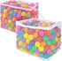 RAINFLOW 2 PCS Ball Pit Balls Bags - Storage Mesh Bag with Zipper