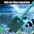AQUANEAT 3pcs Aquarium Glass Cleaner, Algae Scraper, Sponge Brush, Algae Scrubber for Fish Tanks