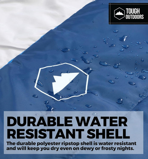 Tough Outdoors Sleeping Bags for Adults & Kids - Lightweight Waterproof Compact Sleep Bag for Camping