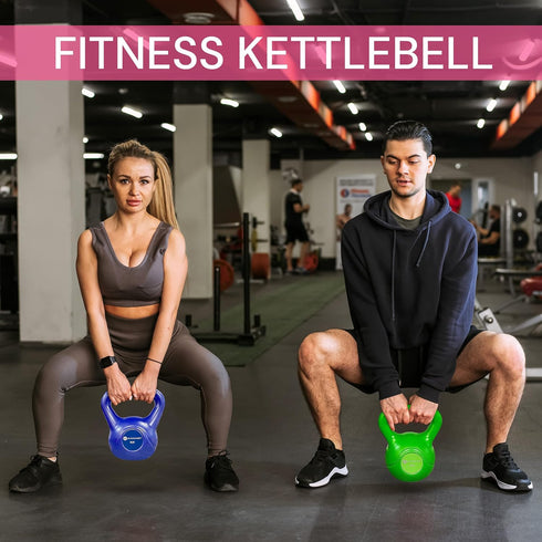 Gymenist Kettlebell Fitness Workout Body Equipment - Choose Your Weight Size for Exercise