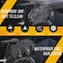 WOTOW Bike Rack Bag Waterproof - 10L Large Capacity Bicycle Saddle Panniers with Shoulder Strap & Hook