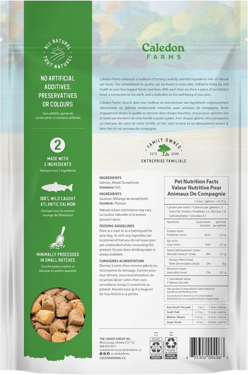 3.2OZ Caledon Farms Freeze Dried Dog Treats - Salmon