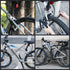 Sportneer Heavy Duty Bike Lock: U Lock with 6ft Security Steel Cable, Bicycle U-Locks with Keys