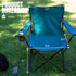 230 LBS Outvita Folding Camping Chair, Portable Durable Armrest Chair with Cup Holder & Carry Bag for Outdoor Picnic