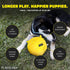 Playology Puppy Dog Ball Toys for Sensory Development - Stuffed Chew Dog Toys with Squeaker for Puppies 8-16 Weeks (Up to 60 lbs) - Engaging All-Natural Chicken Scented Toy