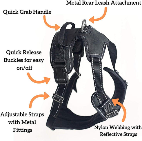 Dog Harness, Large, Black