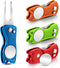 Skylety 4 Pieces Golf Divot Repair Tool with Magnetic Button Ball Marker, Stainless Steel Foldable Tool