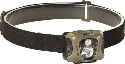 Streamlight 61425 Enduro Pro 200-Lumen LED Headlamp with Elastic Head Strap, Coyote, Clear Retail Packaging