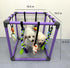 DOZZOPET 8 Puppy Play Gym for Small Dogs with Hanging Toys, Jungle Playground with Interactive Funny Enrichment Toys