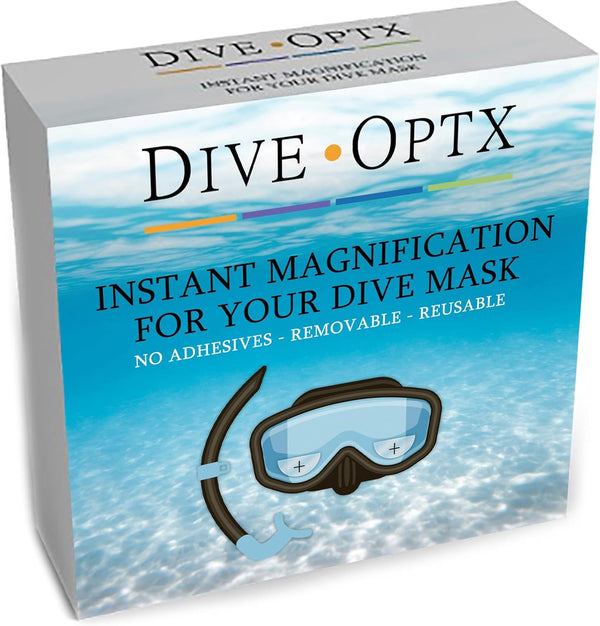 Calabria Hydrotac Dive OPTX 20/20 Stick On Bifocal Lenses Used for Scuba