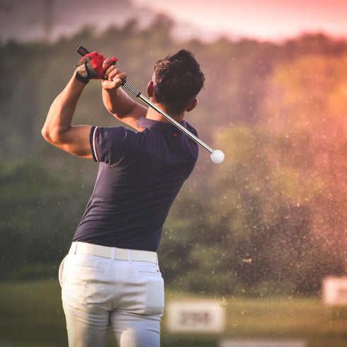 Golf Swing Training Aid Trainer Club, Right-Handed Flexible Device for Indoor Practice, Strength Tempo Chipping Hitting