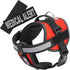 Dogline Vest Harness for Dogs with 2 Removable Medical Alert Patches, Large (28 to 38", Red)