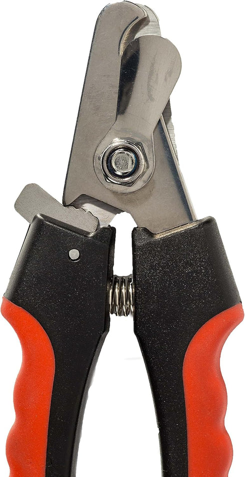 Franklin Sports Professional Grade Dog & Cat Nail Clippers with Safety Guard, Stainless Steel Grooming Tool